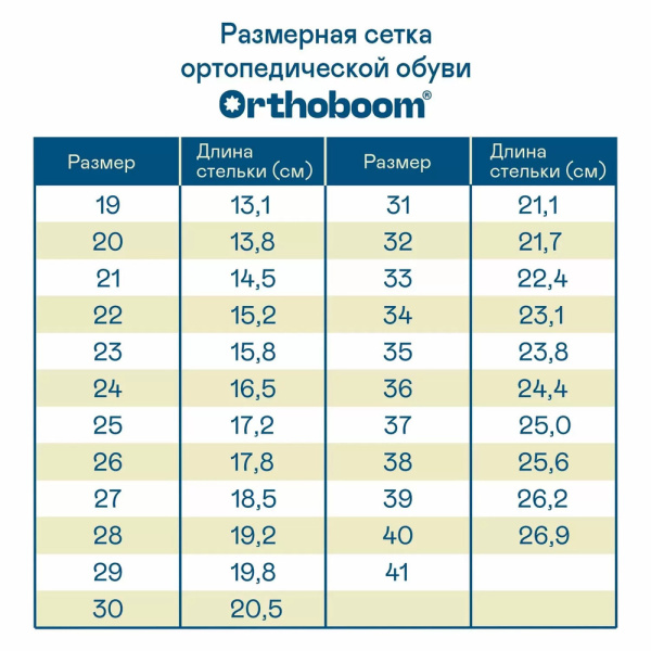 7 Размер обуви